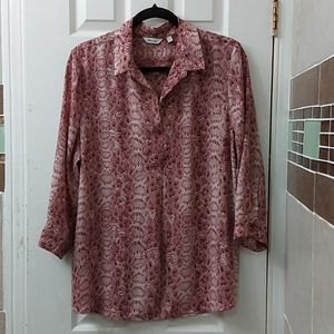 Reitmans 3/4 sleeve blouse size xl